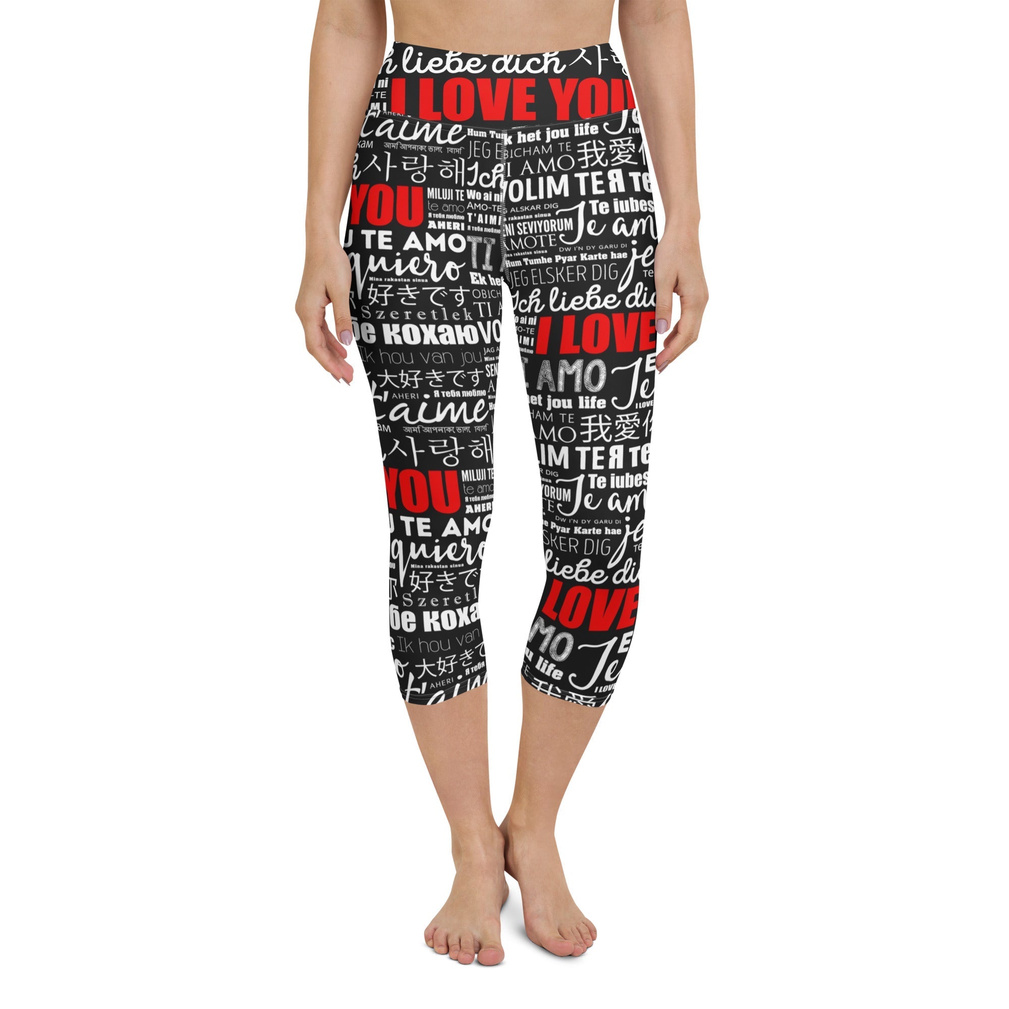 I Love You Yoga Capris