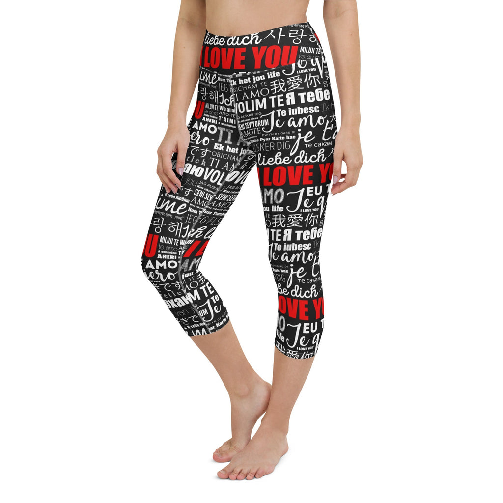 I Love You Yoga Capris