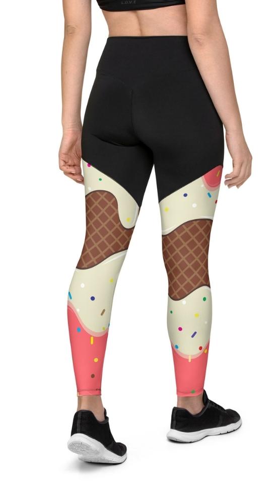 Ice Cream Compression Leggings