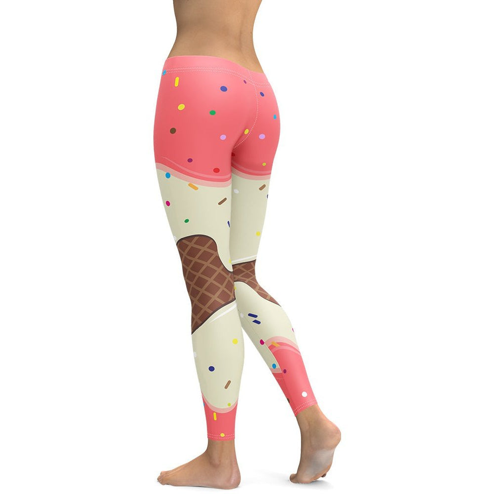 A DEE - Ice Cream Leggings Set - Lemon