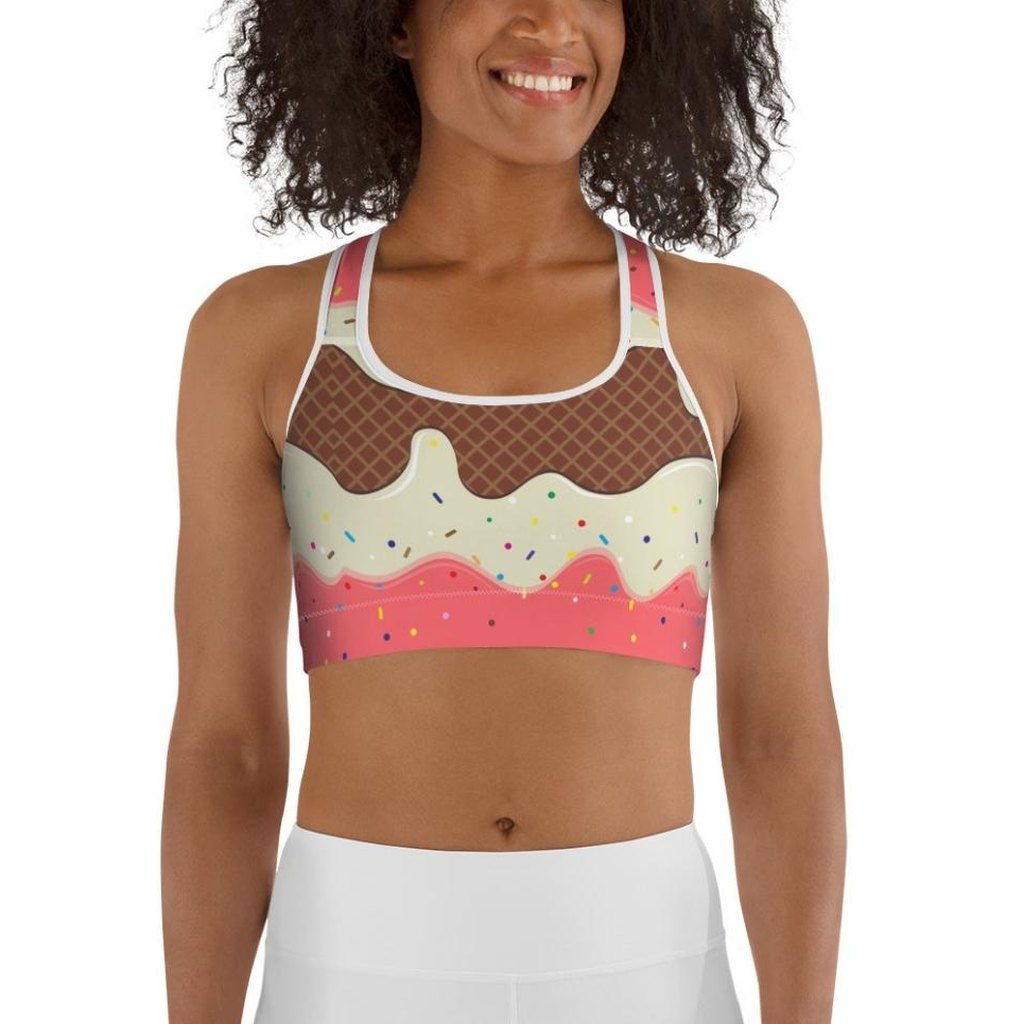 Ice Cream Sports Bra