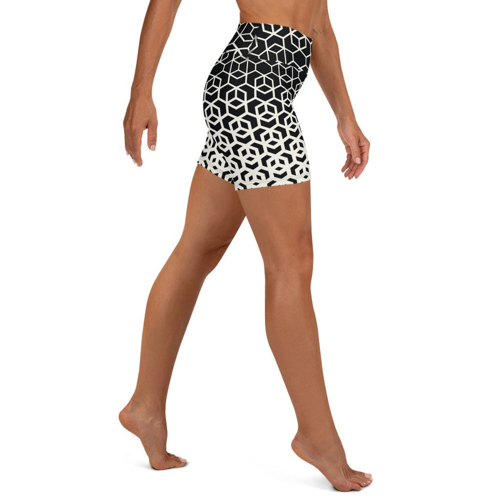 Infinite Geometric Yoga Shorts