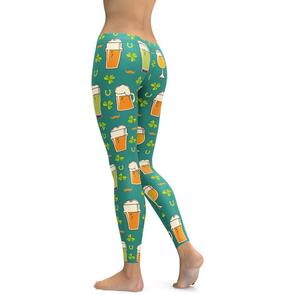 Irish Beer Leggings - FiercePulse - Premium Workout Leggings - Yoga Pants