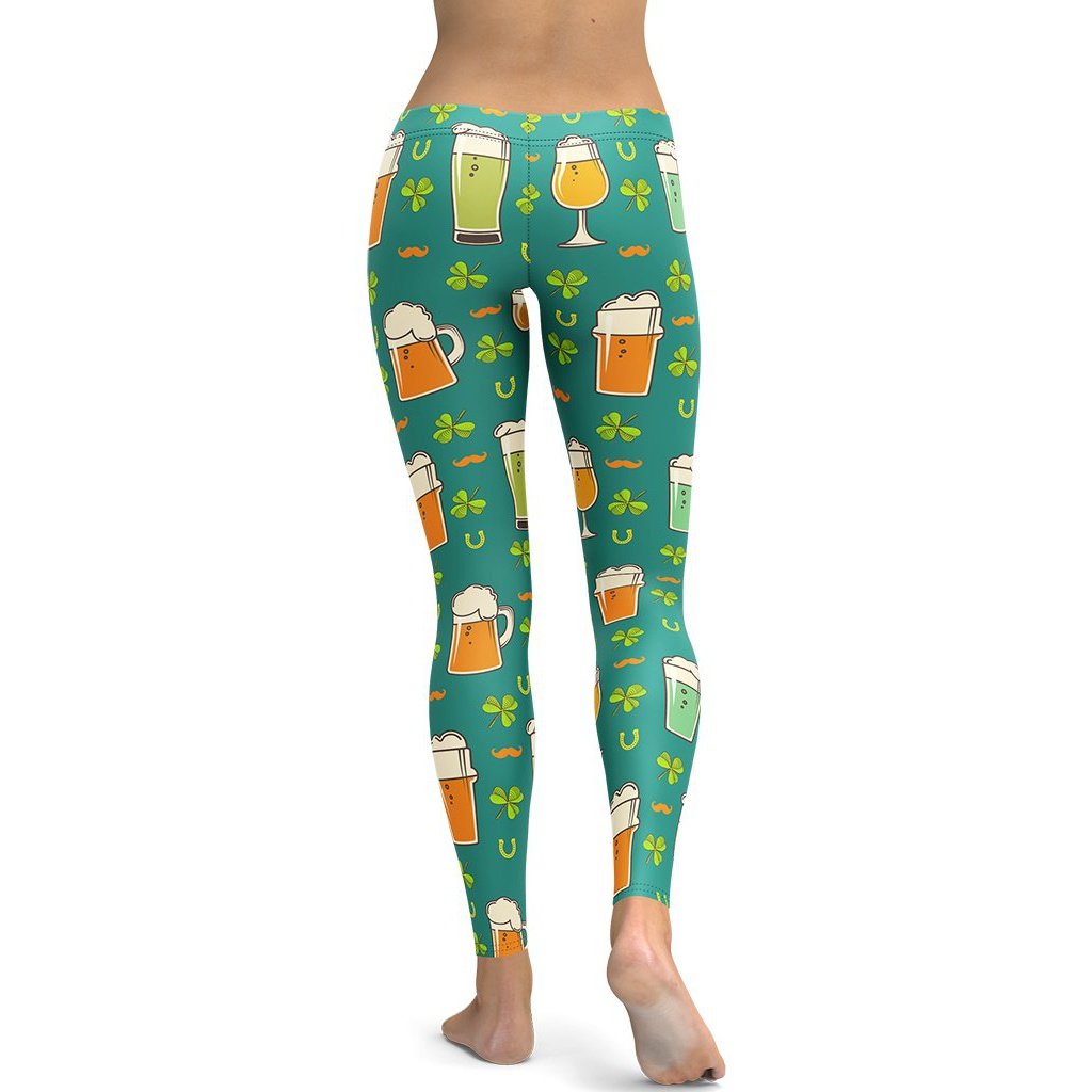Irish Beer Leggings - FiercePulse - Premium Workout Leggings - Yoga Pants