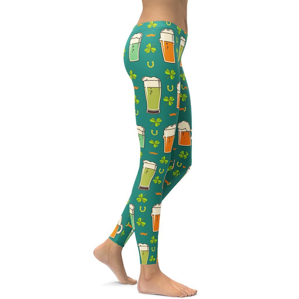 Irish Beer Leggings - FiercePulse - Premium Workout Leggings - Yoga Pants