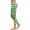 Irish Flag Plaid Leggings - FiercePulse - Premium Workout Leggings - Yoga Pants