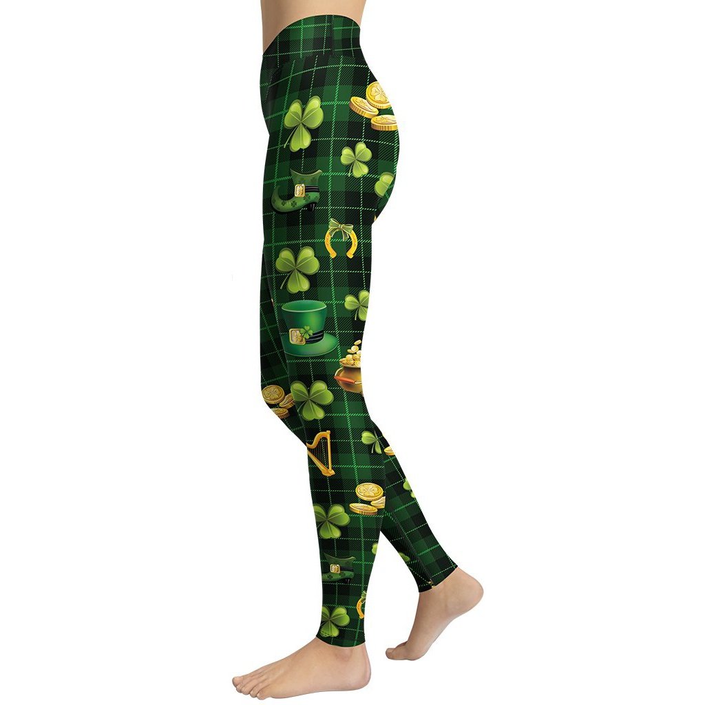 Irish Pride Yoga Leggings - FiercePulse - Premium Workout Leggings - Yoga Pants