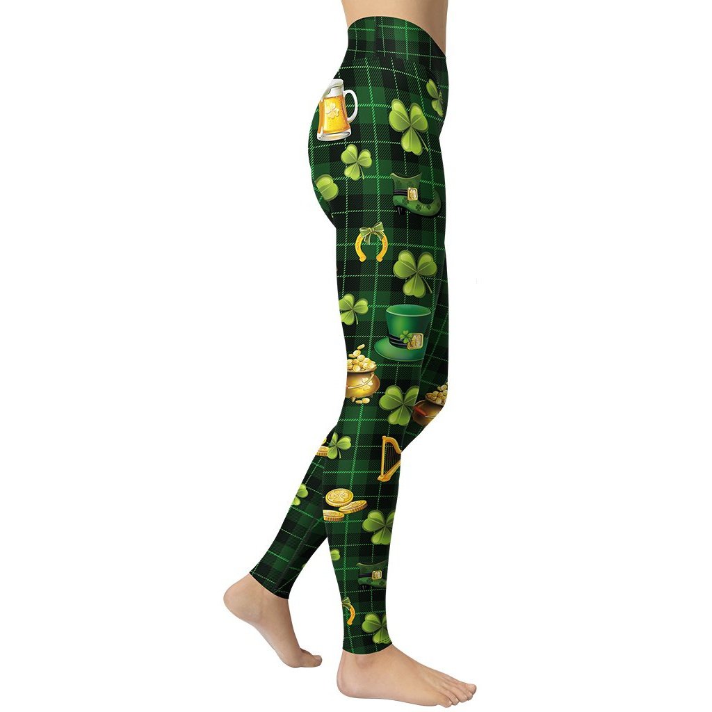 Irish Pride Yoga Leggings - FiercePulse - Premium Workout Leggings - Yoga Pants