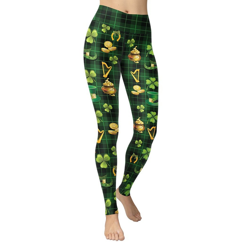Irish Pride Yoga Leggings - FiercePulse - Premium Workout Leggings - Yoga Pants