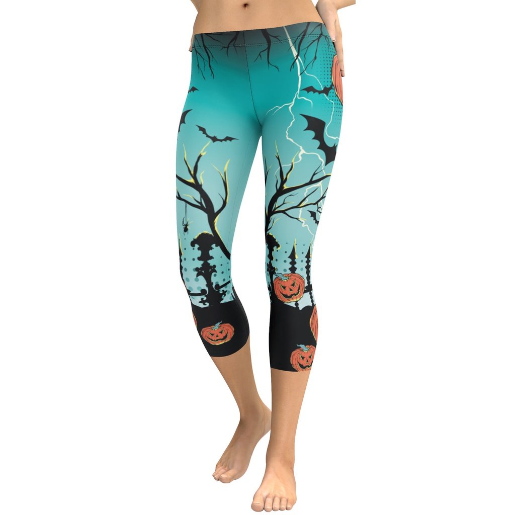 Jack O'Lantern Capris