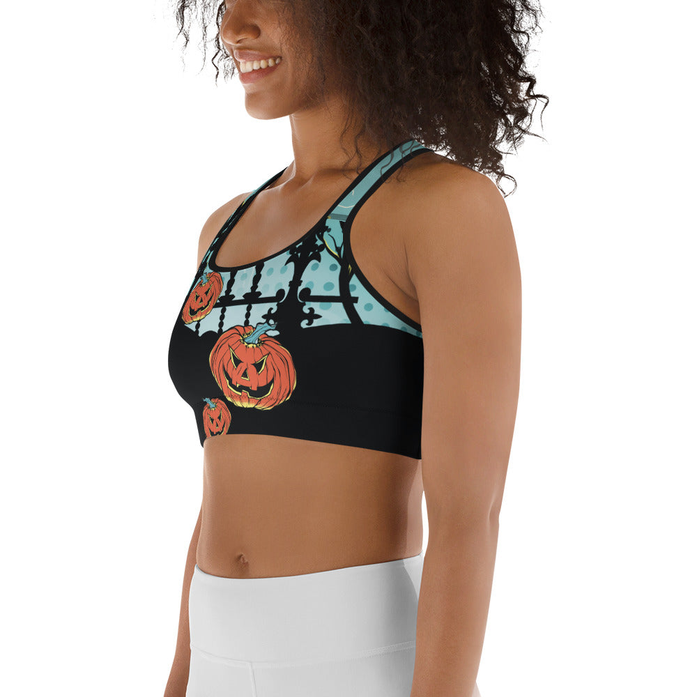 Jack O'Lantern Sports Bra