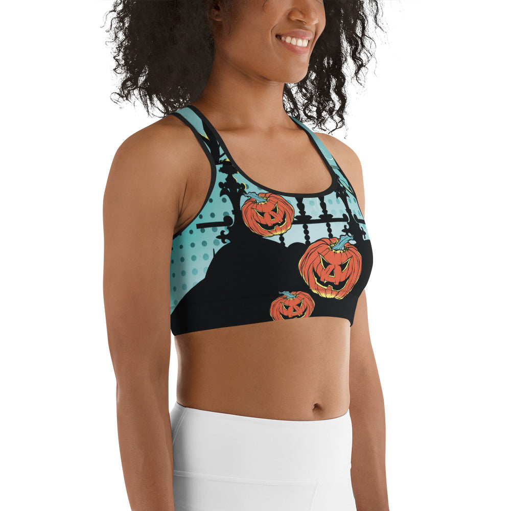 Jack O'Lantern Sports Bra
