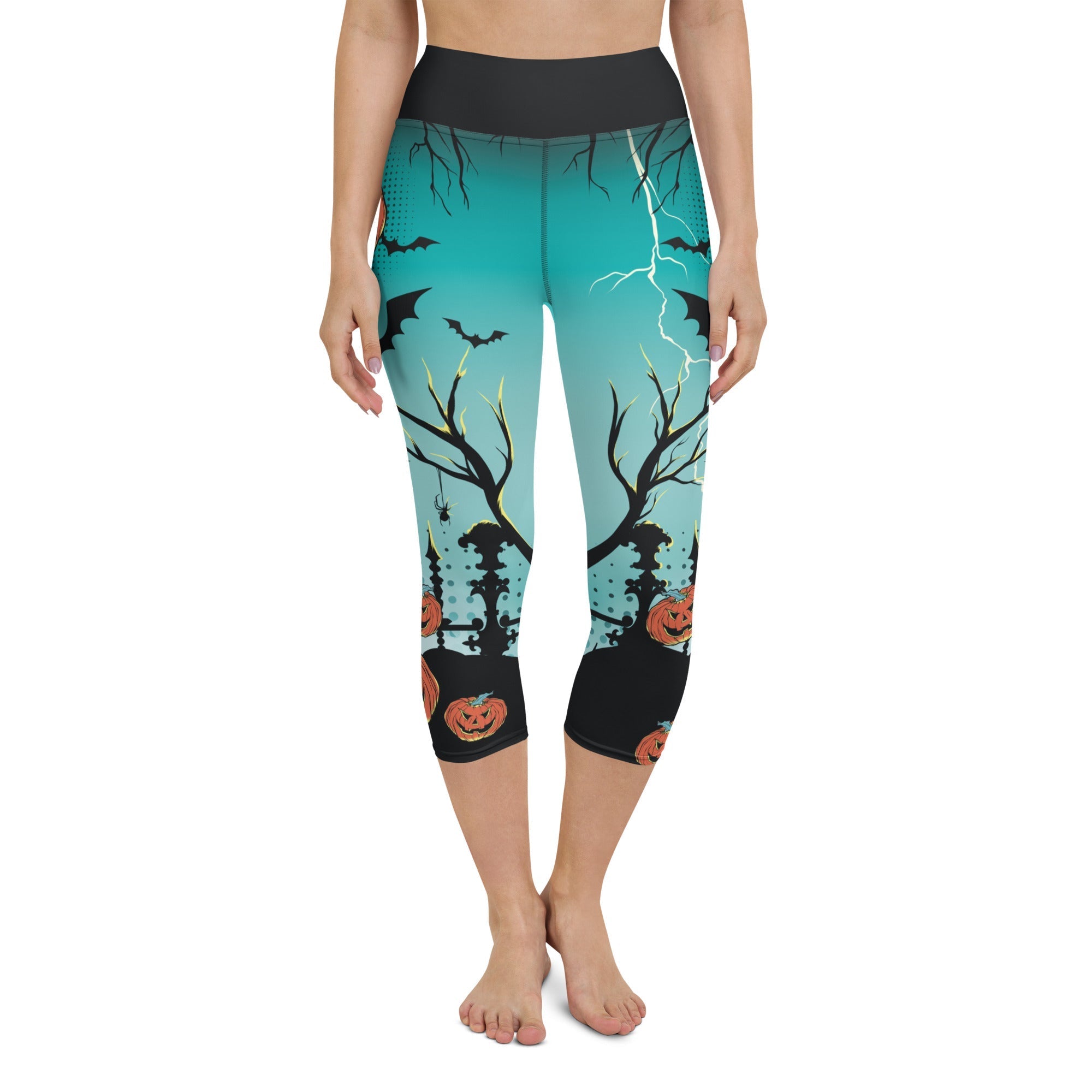 Jack O'Lantern Yoga Capris
