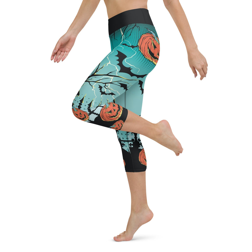 Jack O'Lantern Yoga Capris