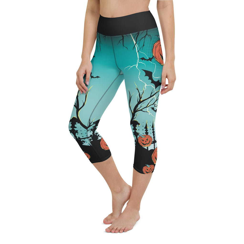 Jack O'Lantern Yoga Capris