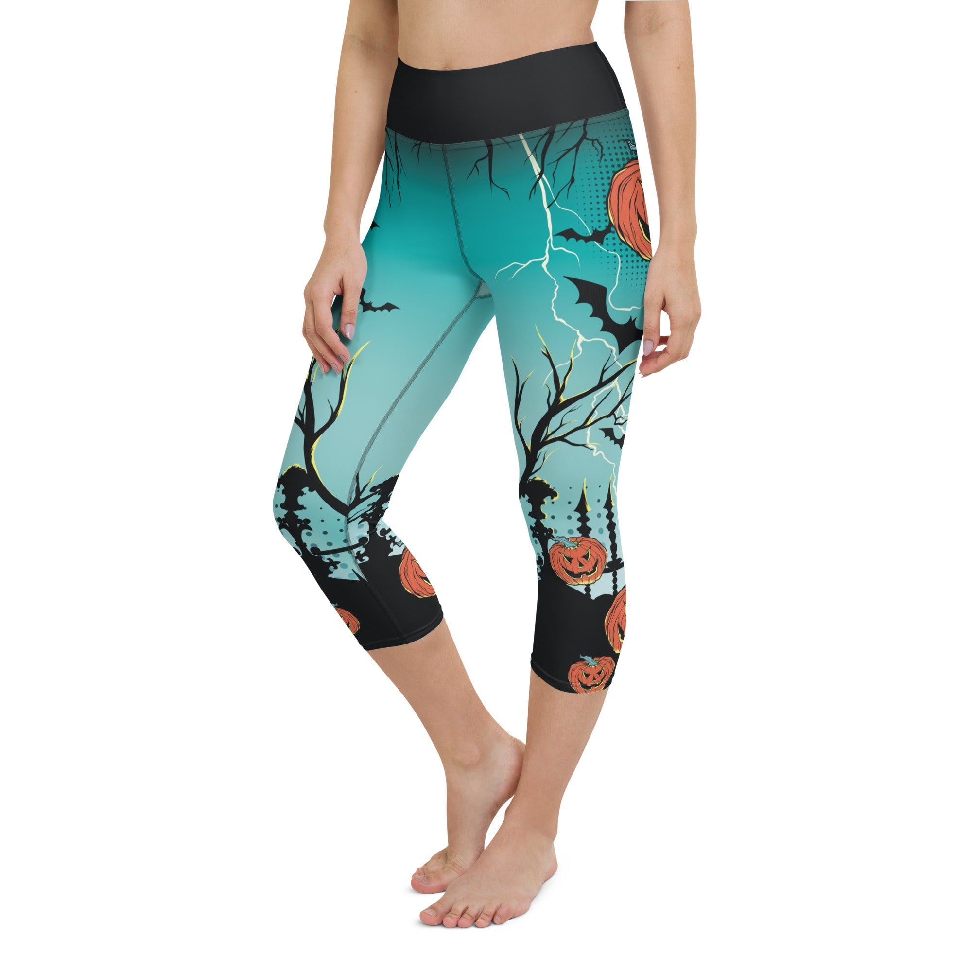 Jack O'Lantern Yoga Capris
