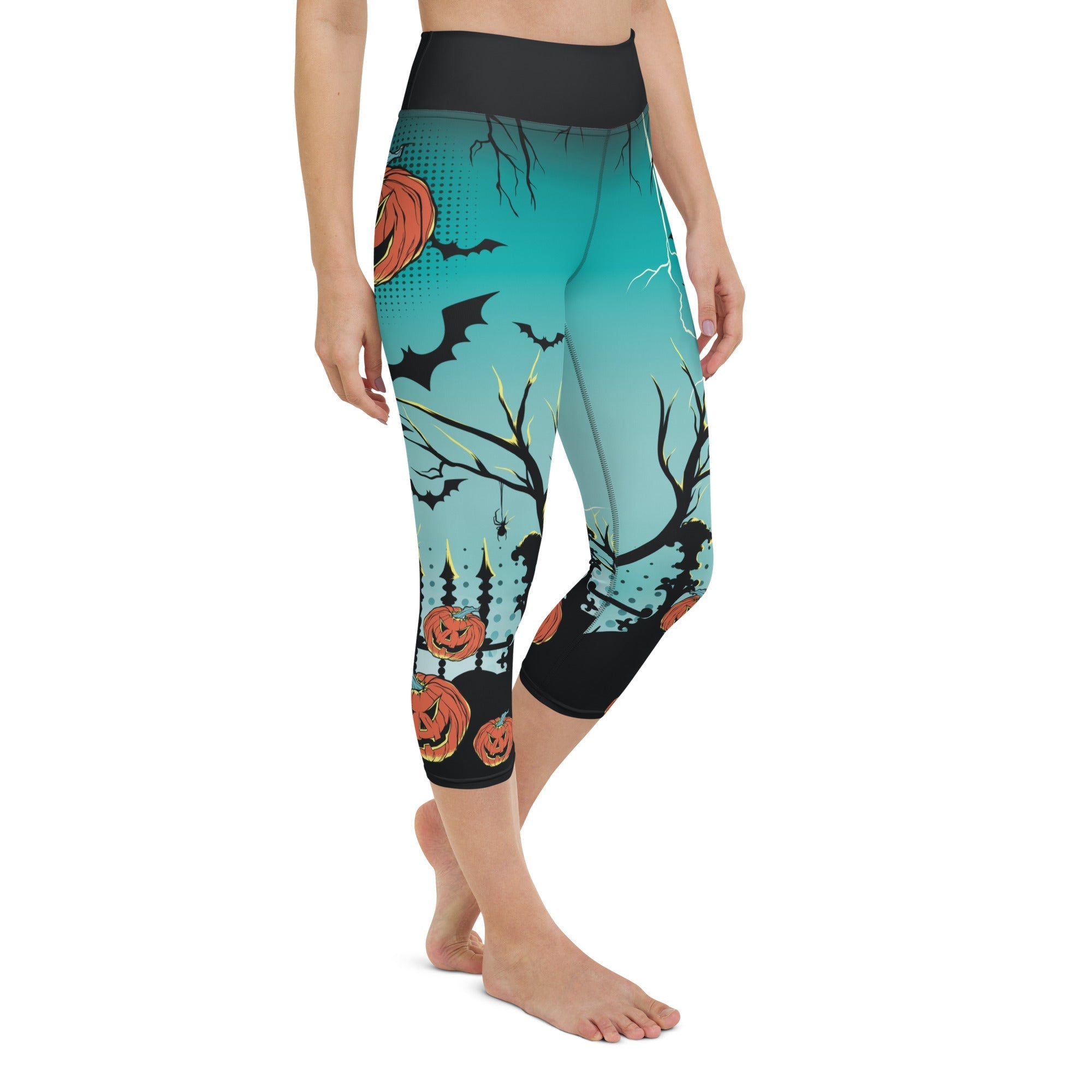 Jack O'Lantern Yoga Capris