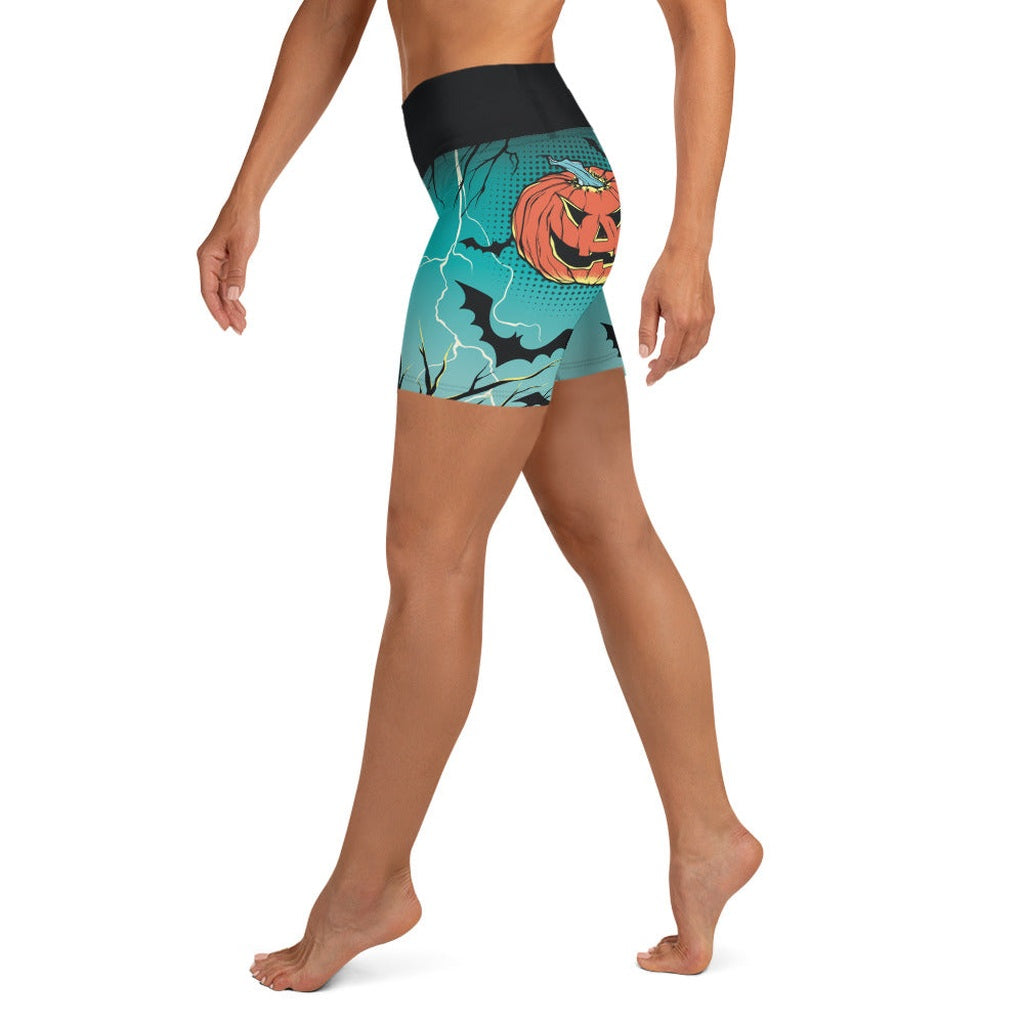 Jack O'Lantern Yoga Shorts