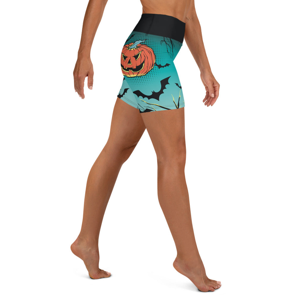 Jack O'Lantern Yoga Shorts