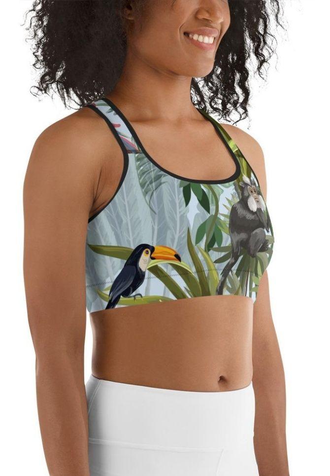 Jungle Celebration Sports Bra