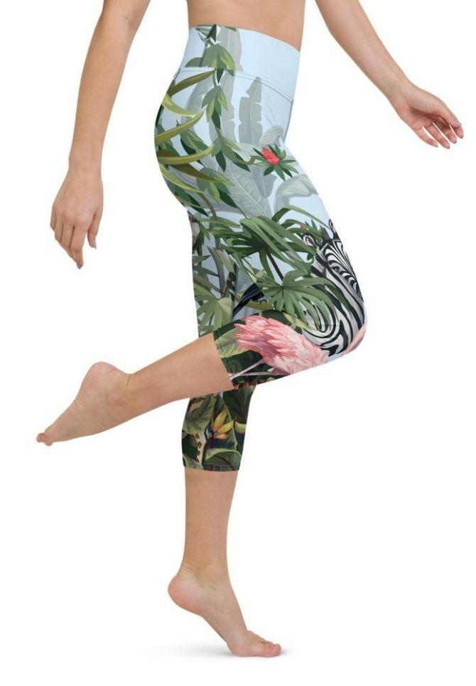Jungle Celebration Yoga Capris