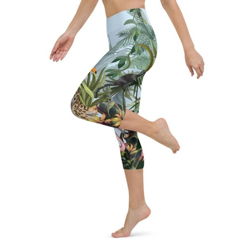 Jungle Celebration Yoga Capris