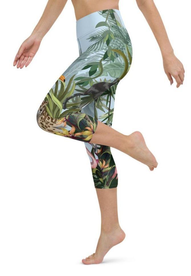 Jungle Celebration Yoga Capris