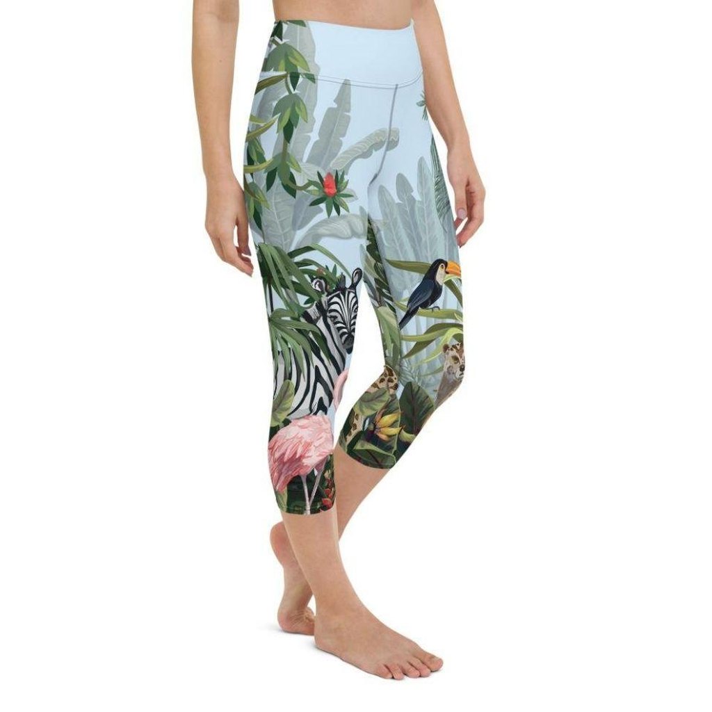 Jungle Celebration Yoga Capris