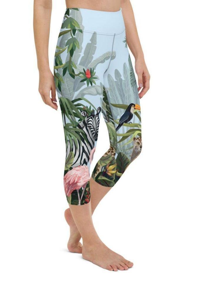 Jungle Celebration Yoga Capris