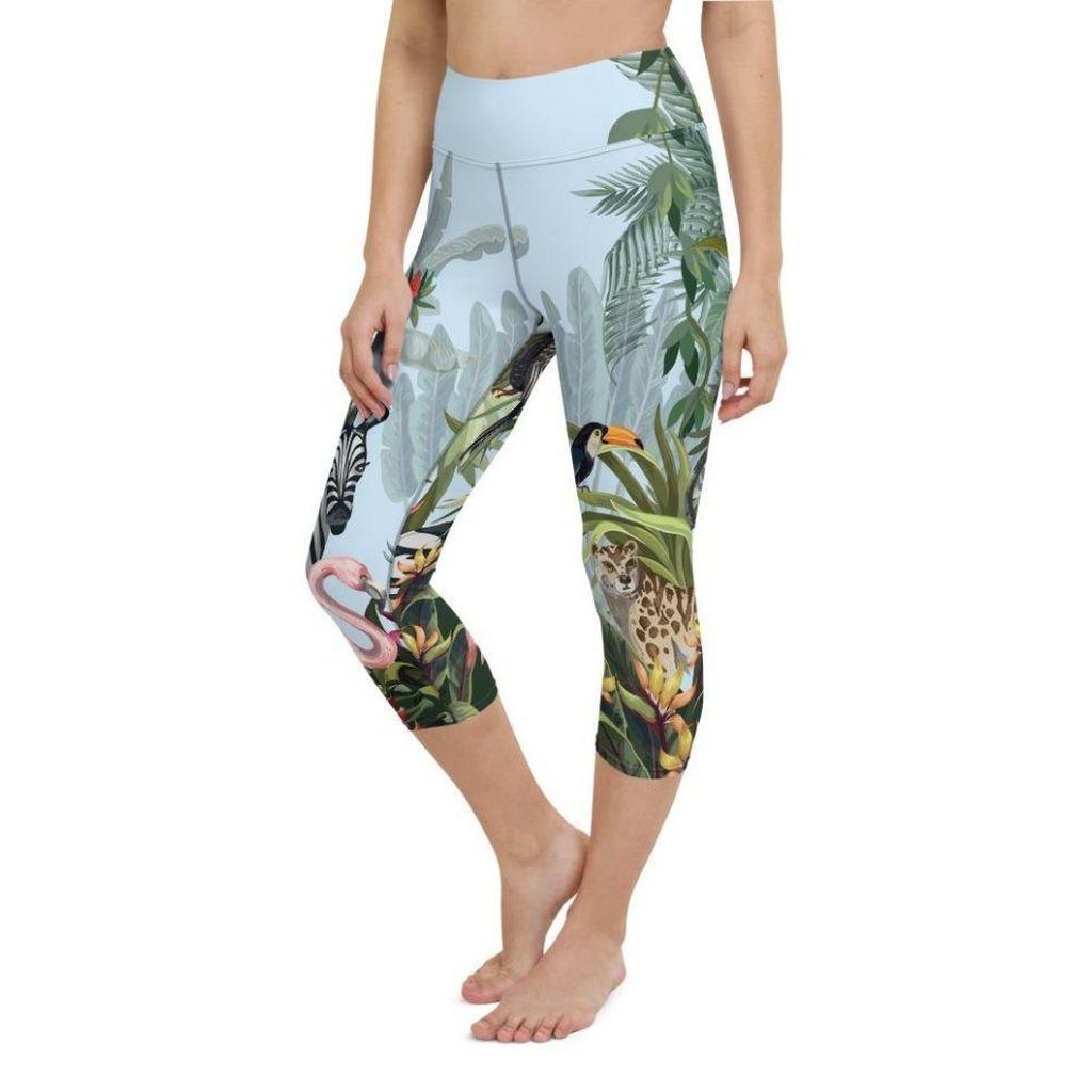 Jungle Celebration Yoga Capris