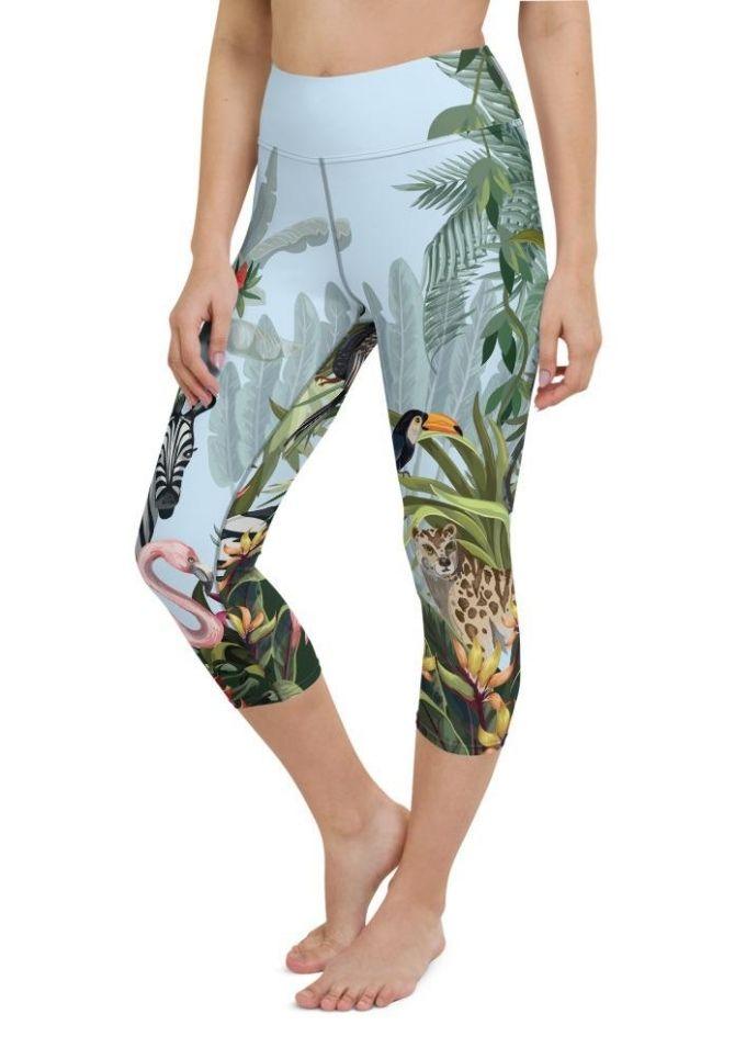 Jungle Celebration Yoga Capris