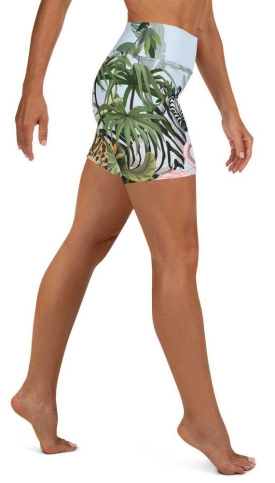 Jungle Celebration Yoga Shorts