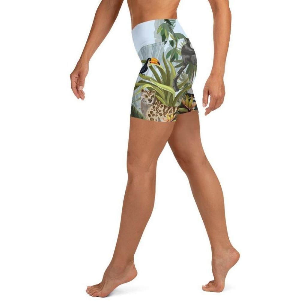 Jungle Celebration Yoga Shorts