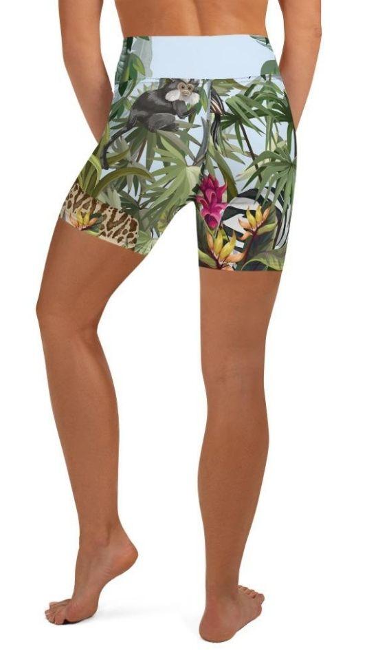 Jungle Celebration Yoga Shorts