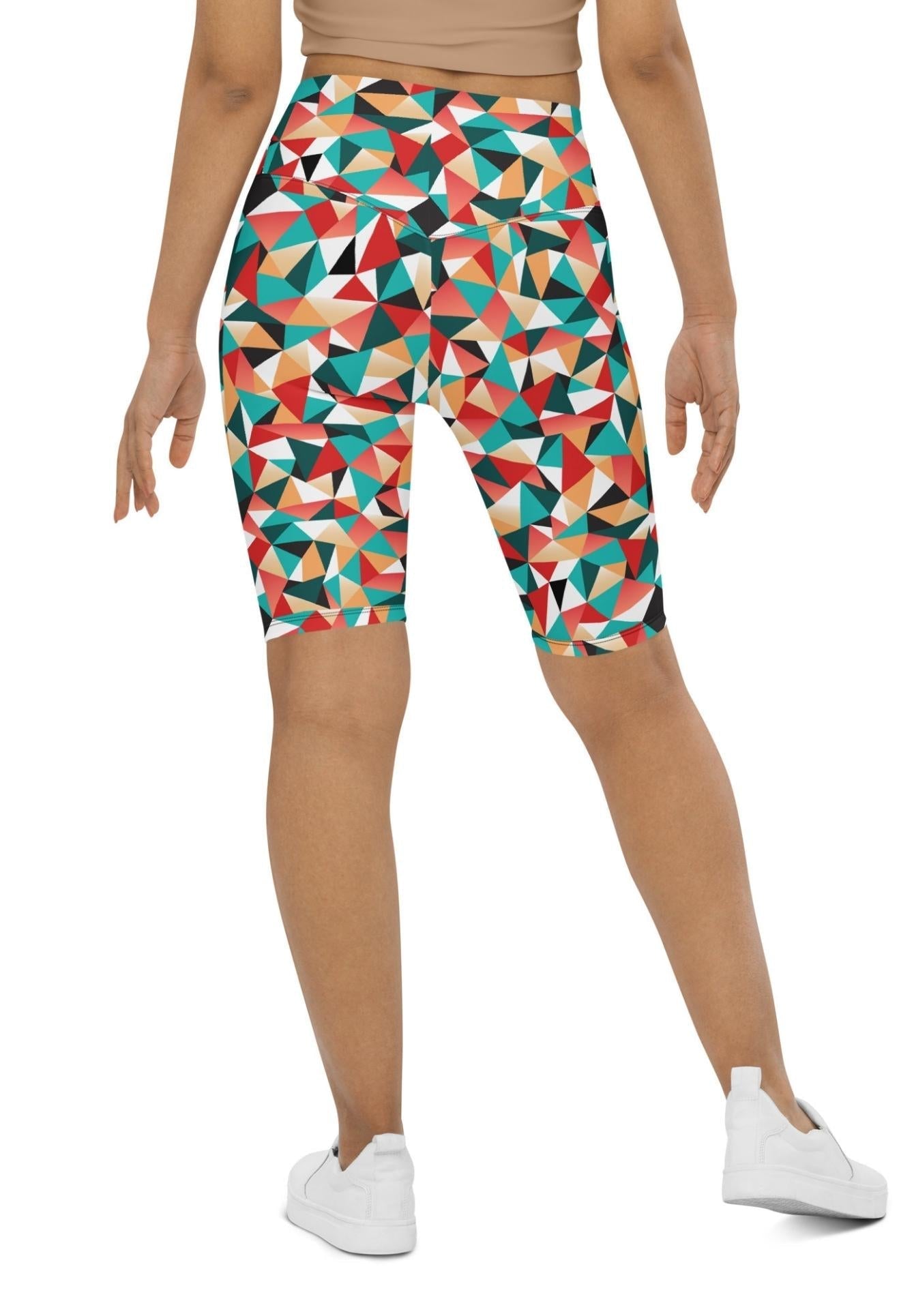 Kaleidoscopic Biker Shorts
