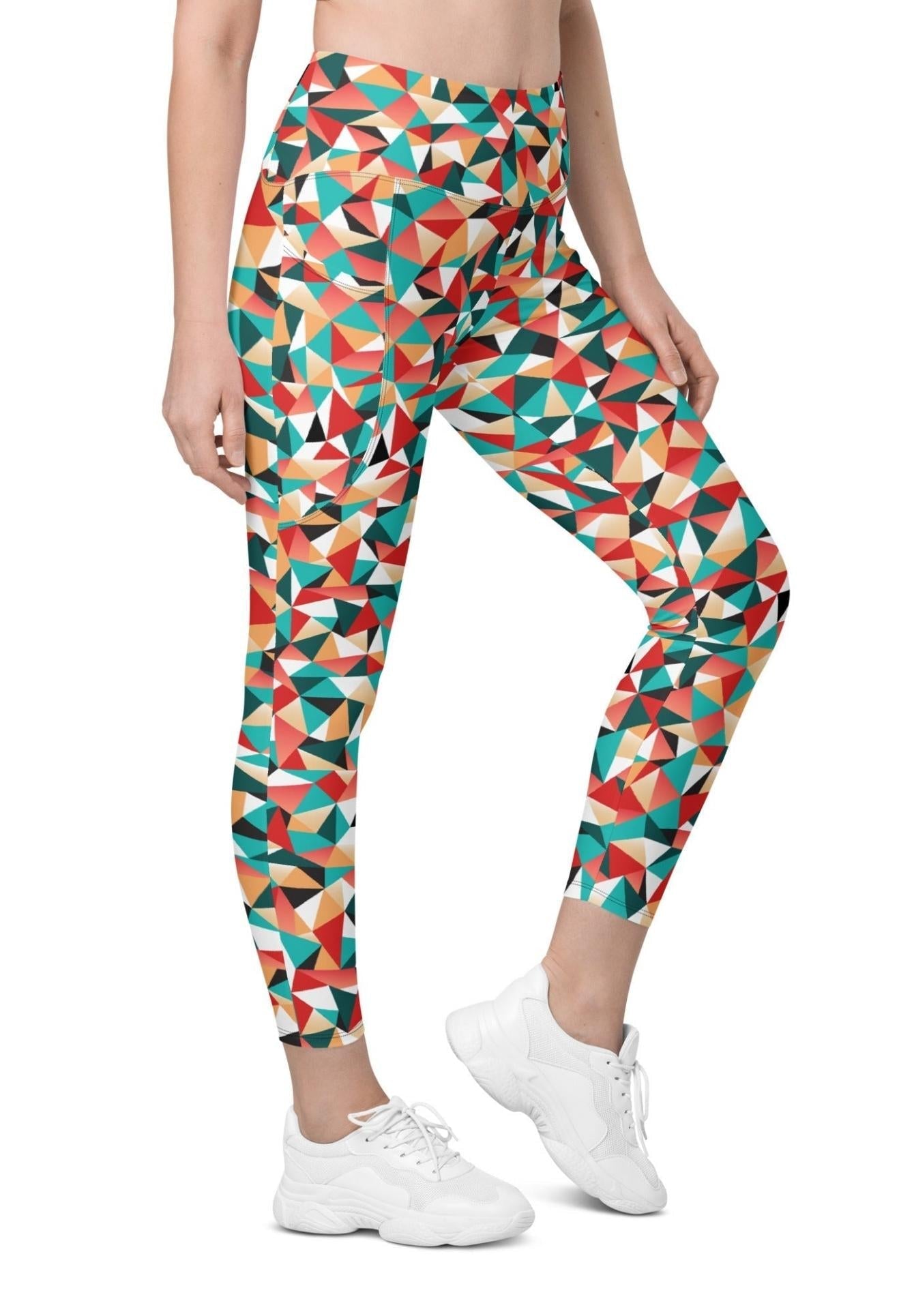 Kaleidoscopic Leggings With Pockets