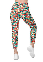 Kaleidoscopic Leggings With Pockets
