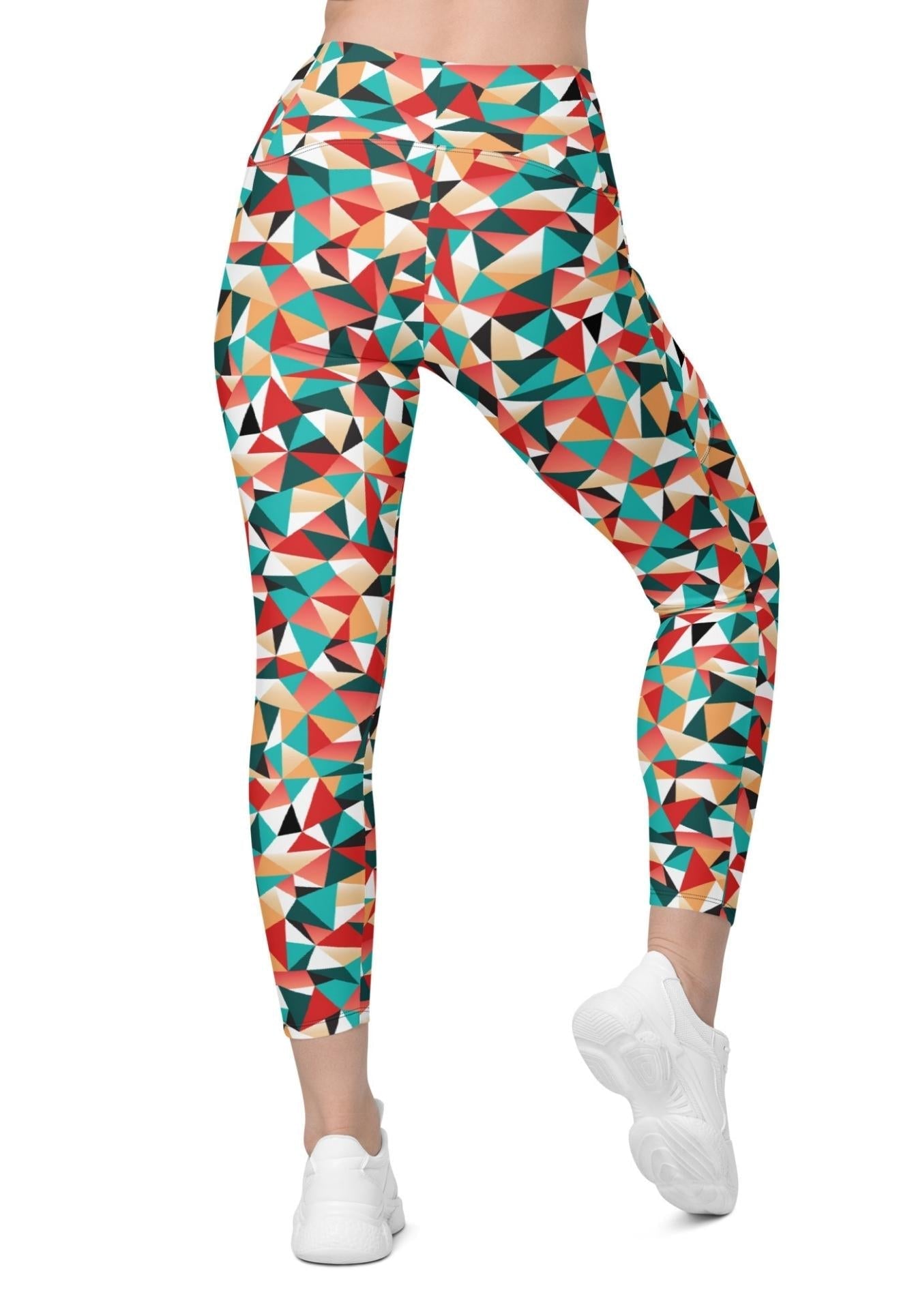 Kaleidoscopic Leggings With Pockets