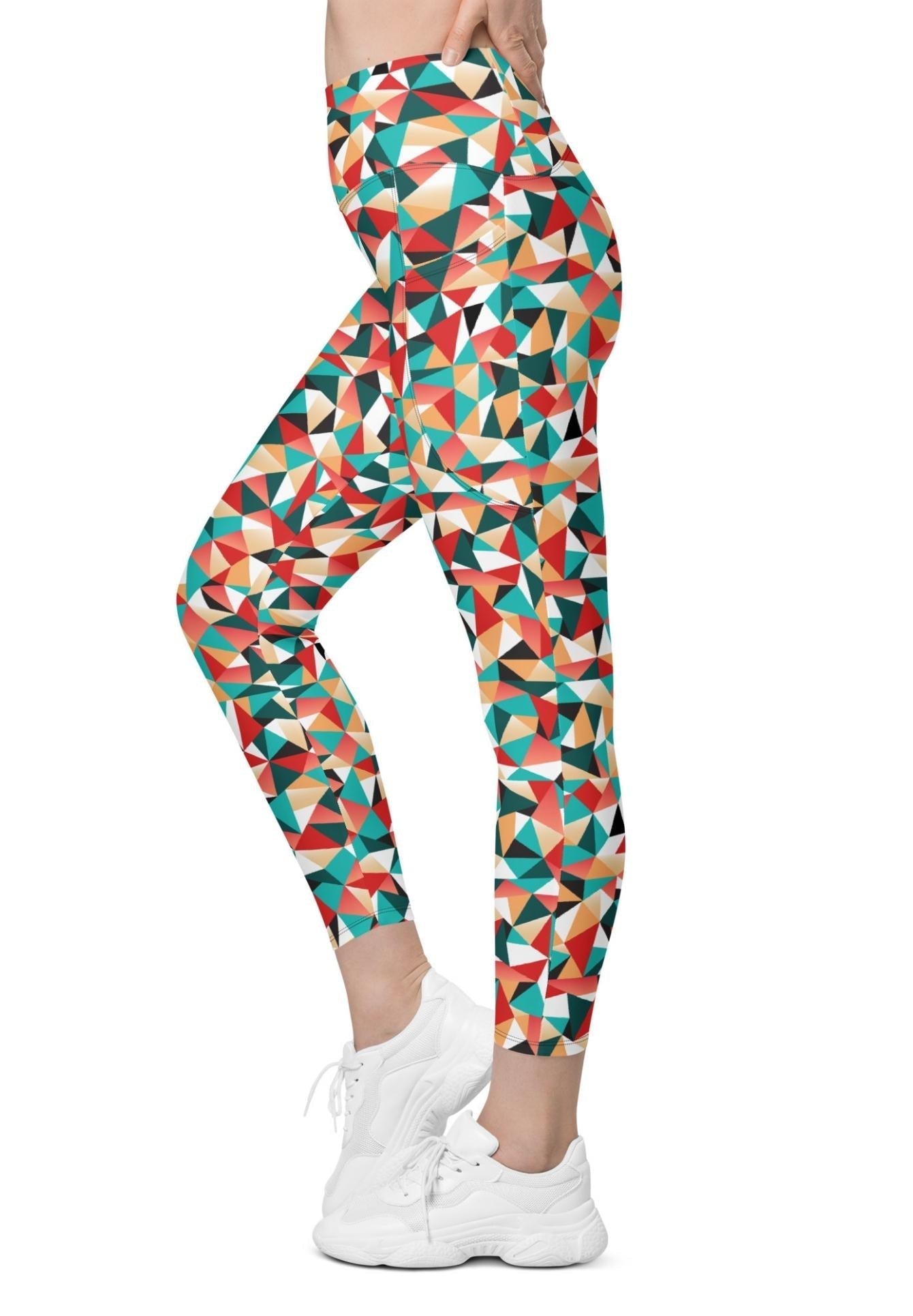 Kaleidoscopic Leggings With Pockets