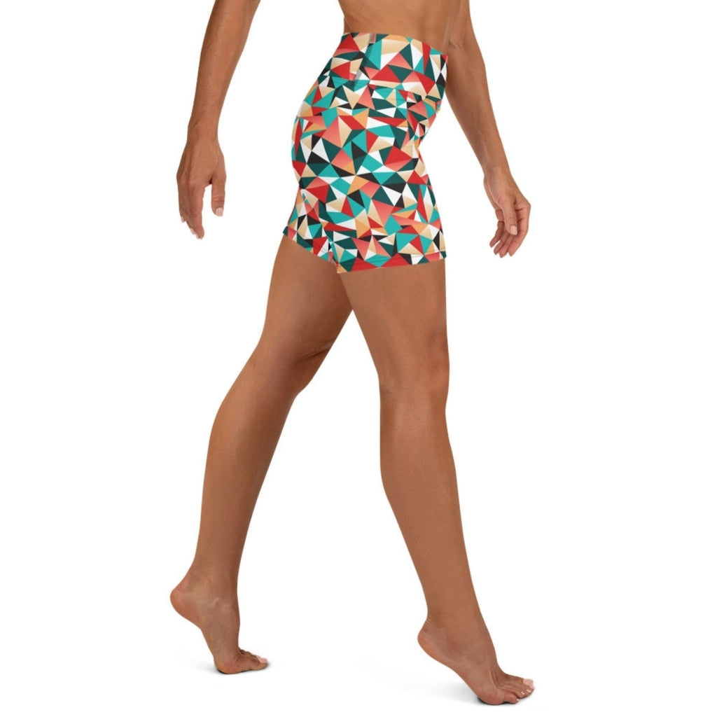 Kaleidoscopic Yoga Shorts