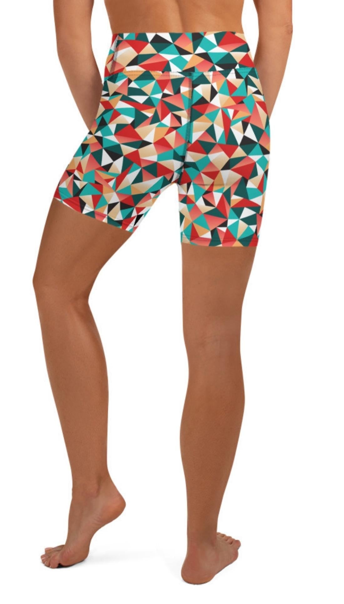 Kaleidoscopic Yoga Shorts