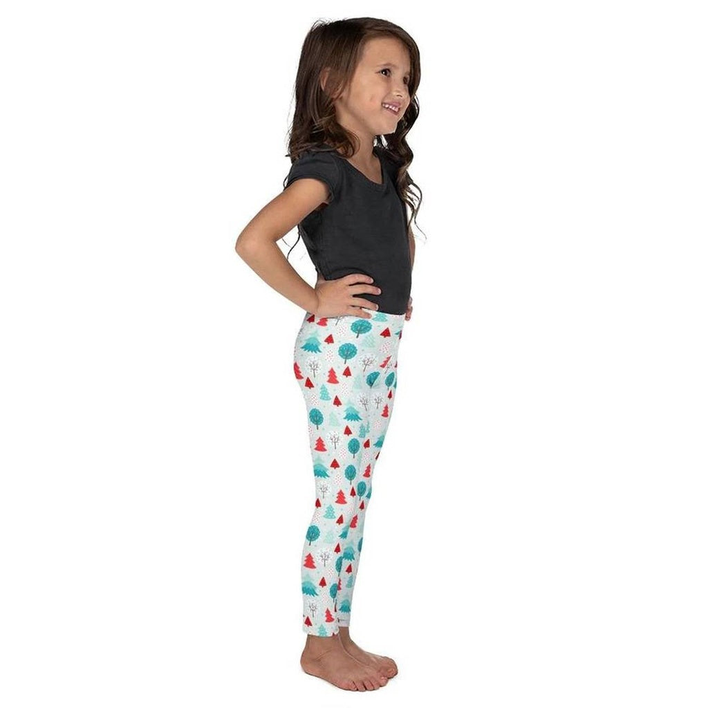 Kids' Christmas Forest Leggings - FiercePulse - Premium Workout Leggings - Yoga Pants