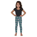 Kids' Festive Flamingos Leggings - FiercePulse - Premium Workout Leggings - Yoga Pants