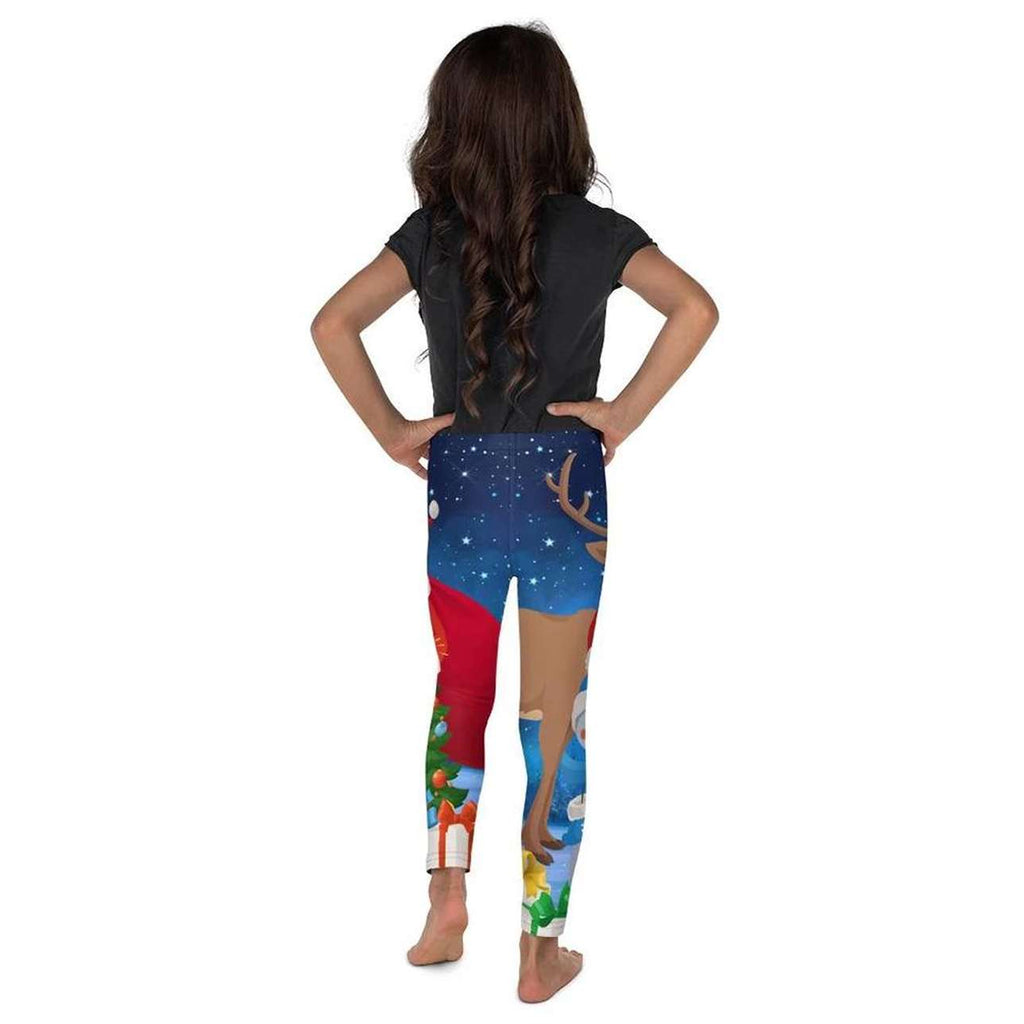 Kids' Santa Leggings - FiercePulse - Premium Workout Leggings - Yoga Pants