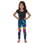 Kids' Vivid Reindeer Leggings - FiercePulse - Premium Workout Leggings - Yoga Pants