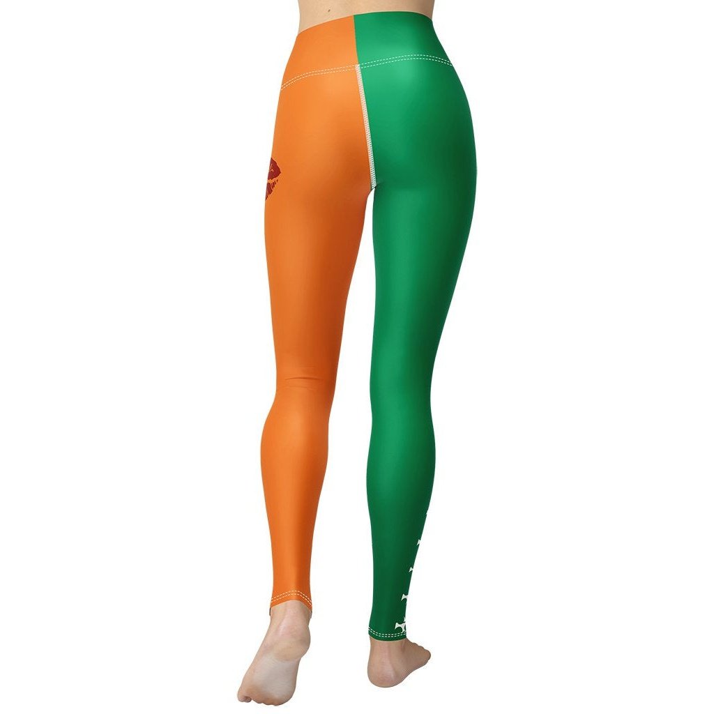 Kiss Me I'm Irish Yoga Leggings - FiercePulse - Premium Workout Leggings - Yoga Pants