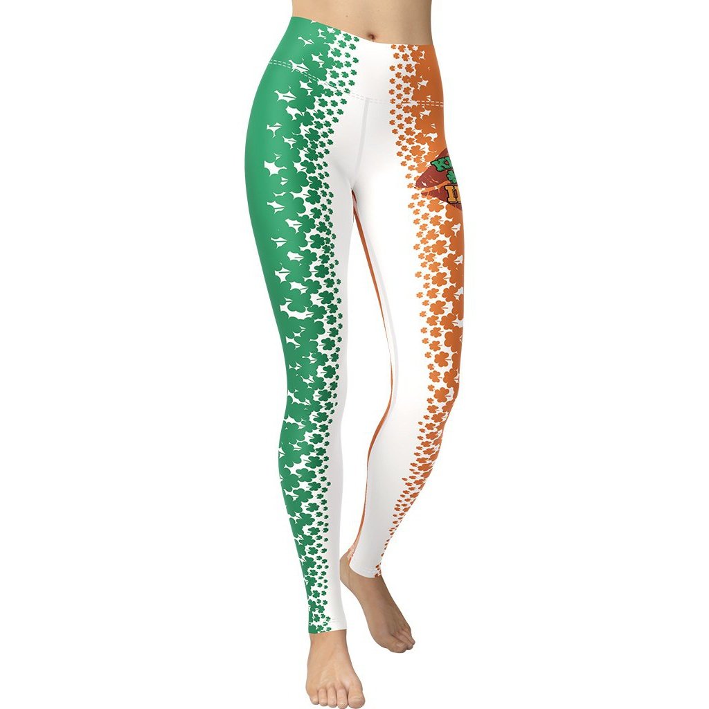 Kiss Me I'm Irish Yoga Leggings - FiercePulse - Premium Workout Leggings - Yoga Pants