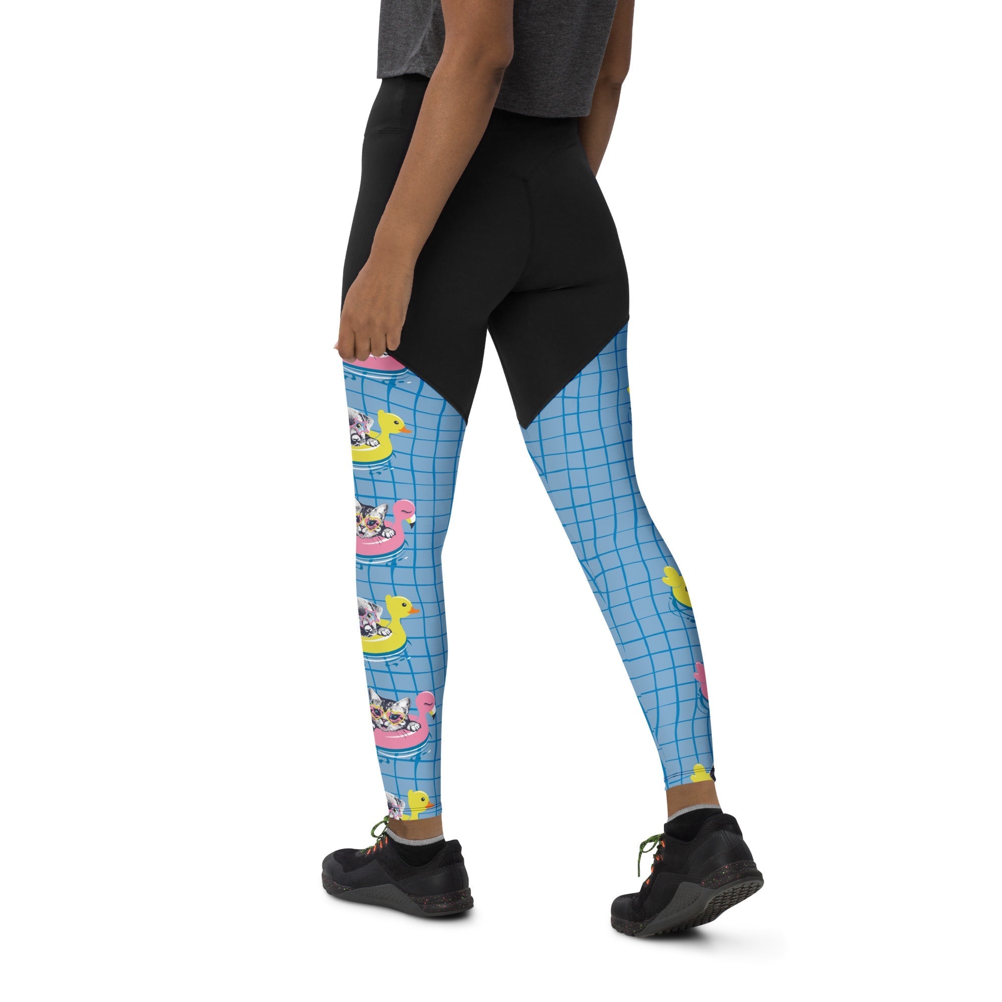 Kittens in Floats Compression Leggings