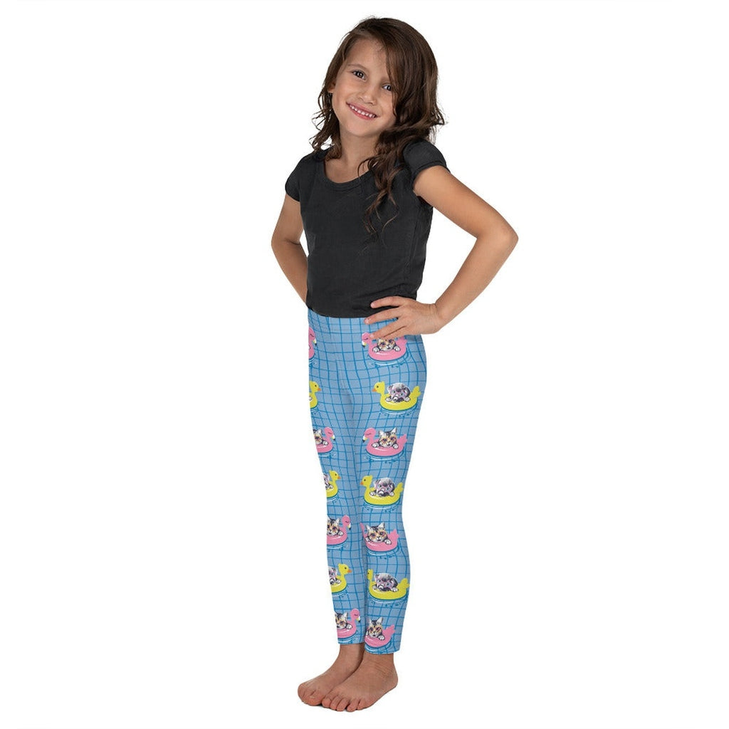 Kittens in Floats Kid's Leggings