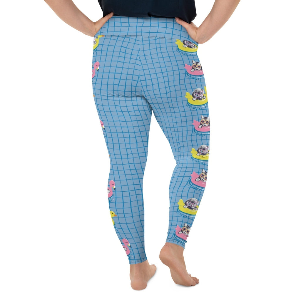 Kittens in Floats Plus Size Leggings